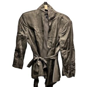 Bebe wrap Satin Jacket blazer 8